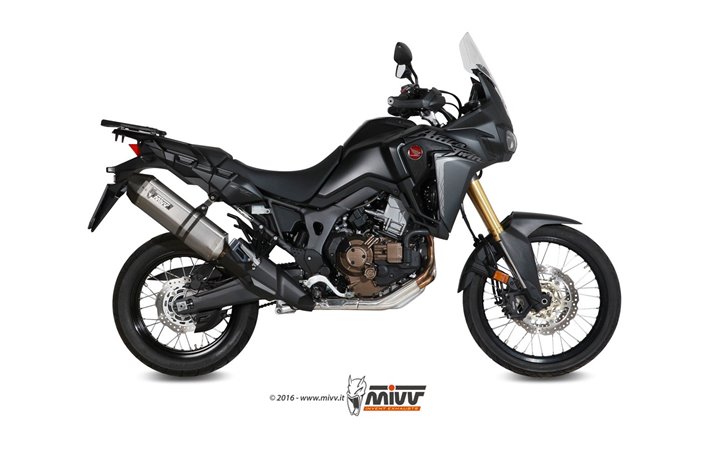 Schalldämpfer Escape Mivv Speed Edge Edelstahl Honda Crf 1000 L Africa Twin 2016 - 2019