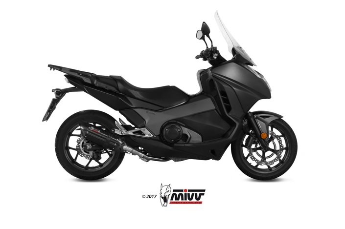 Silencieux Echappement Mivv Suono Noir Noir Inox Honda Integra 750 2016 - 2020