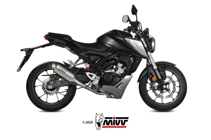 Full System 1 In 1 Exhaust Mivv Gp Pro Titanium Honda Cb 125 R 2018 - 2020