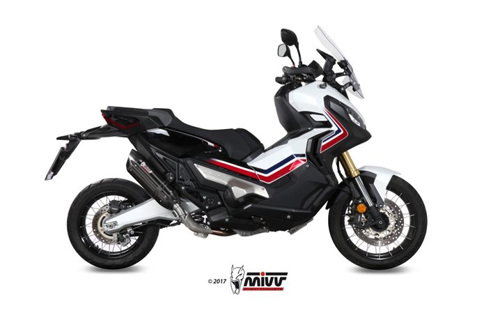 Schalldämpfer Escape Mivv Suono Schwarz Schwarz Edelstahl Honda X-Adv 750 2017 - 2022