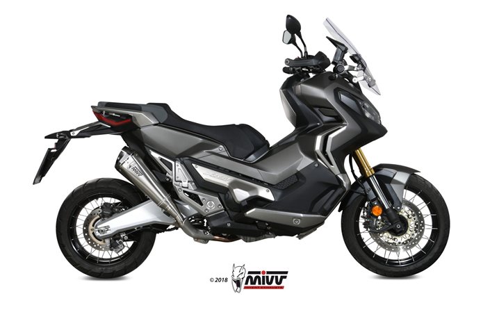 Schalldämpfer Escape Mivv Delta Race Edelstahl Honda X-Adv 750 2017 - 2022