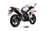 Système Complet 1 En 1 Echappement Mivv Oval Carbon Avec Coupelle Carbone Honda Cbr 125 R 2011 - 2016