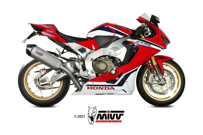 Sistema di Scarico Terminale H.070.LRT Mivv Speed Edge Titanio Honda Cbr 1000 Rr 2017 - 2019