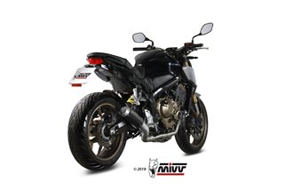 Komplette Auspuffanlage 1 In 1 Escape Mivv Mk3 Schwarz Schwarz Edelstahl Honda Cb 650 R 2019 - 2022