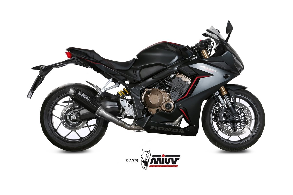 Full System 1 In 1 Exhaust Mivv Gp Pro Carbon Honda Cbr 650 R 2019 - 2022