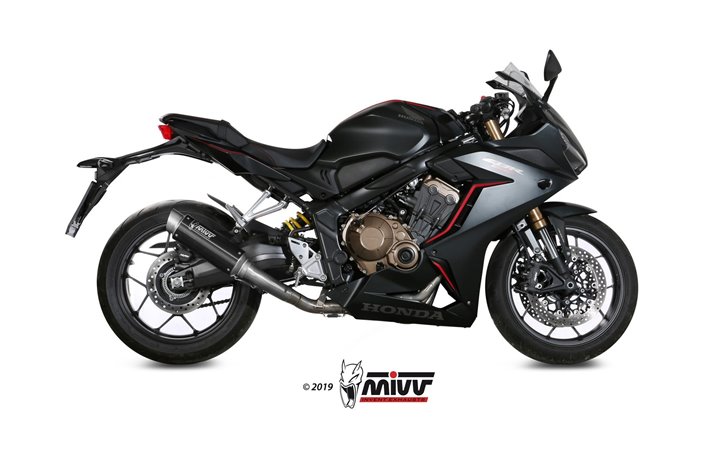 Système Complet 1 En 1 Echappement Mivv Gp Pro Noir Noir Inox Honda Cbr 650 R 2019 - 2022