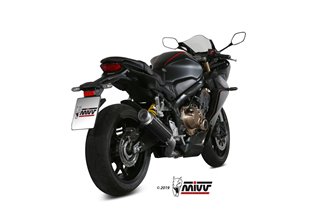 Système Complet 1 En 1 Echappement Mivv Gp Pro Noir Noir Inox Honda Cbr 650 R 2019 - 2022