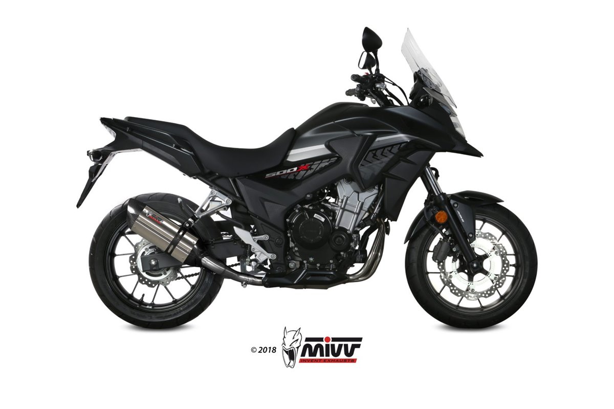 Schalldämpfer Escape Mivv Suono Edelstahl Honda Cb 500 X 2017 - 2022