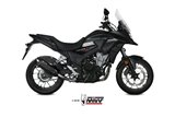 Silencer Exhaust Mivv Suono Black Black Stainless Steel Honda Cb 500 X 2017 - 2022