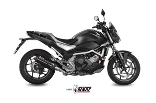 Schalldämpfer Escape Mivv Suono Schwarz Schwarz Edelstahl Honda Nc 750 SX 2016 - 2022