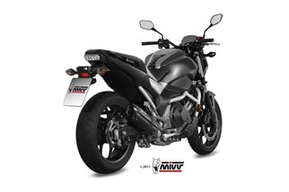 Schalldämpfer Escape Mivv Suono Schwarz Schwarz Edelstahl Honda Nc 750 SX 2016 - 2022