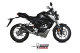 Système Complet 1 En 1 Echappement Mivv Gp Pro Noir Noir Inox Honda Cb 125 R 2018 - 2020