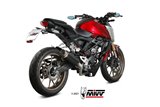 Sistema di Scarico Completo H.077.LXBP Mivv Gp Pro Inox Nero Honda Cb 125 R 2021 - 2022