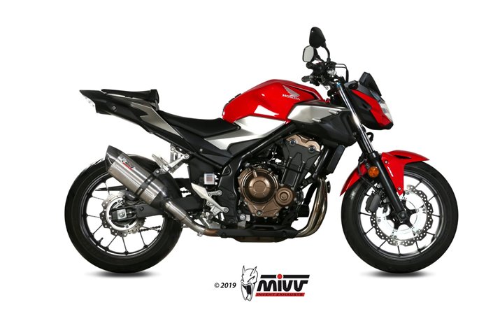 Sistema Di Scarico Terminale H.075.L7 Mivv Suono Inox Honda Cb 500 F 2019 - 2024