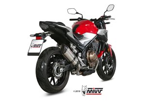 Schalldämpfer Escape Mivv Suono Edelstahl Honda Cb 500 F 2019 - 2022