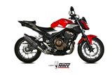 Schalldämpfer Escape Mivv Suono Schwarz Schwarz Edelstahl Honda Cb 500 F 2019 - 2022