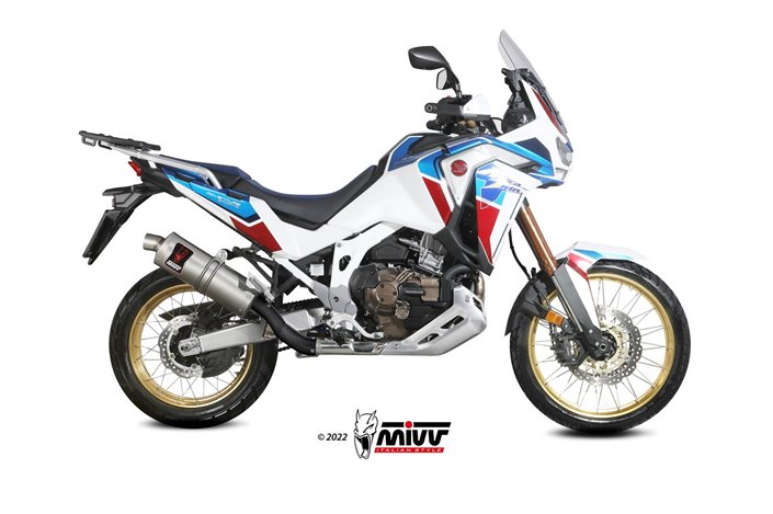 Schalldämpfer Escape Mivv Dakar Edelstahl Honda Crf 1100 L Africa Twin 2020 - 2022