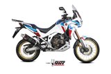 Schalldämpfer Escape Mivv Dakar Schwarz Schwarz Edelstahl Honda Crf 1100 L Africa Twin 2020 - 2022