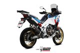 Schalldämpfer Escape Mivv Dakar Schwarz Schwarz Edelstahl Honda Crf 1100 L Africa Twin 2020 - 2022