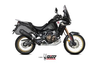 Schalldämpfer Escape Mivv Speed Edge Schwarz Schwarz Edelstahl Honda Crf 1100 L Africa Twin 2020 - 2022