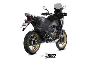 Schalldämpfer Escape Mivv Speed Edge Schwarz Schwarz Edelstahl Honda Crf 1100 L Africa Twin 2020 - 2022