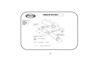 EXHAUST SILENCERS APPROVED MARVING HONDA CB 750 F 1980-1981