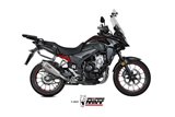 Sistema di Scarico Terminale H.084.LDRX Mivv DELTA RACE INOX Honda CB 500 X 2021-2024