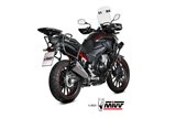 Sistema di Scarico Terminale H.084.LDRX Mivv DELTA RACE INOX Honda CB 500 X 2021-2024