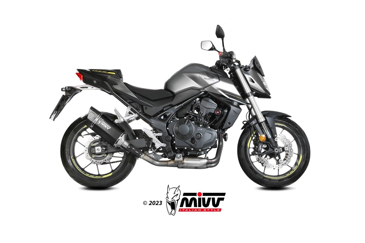 Sistema di Scarico Terminale SR-1 H.085.LR1XB Mivv INOX NERO Honda CB 750 Hornet 2023-2024