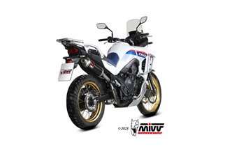 Sistema Di Scarico Terminale H.087.LDKB Mivv DAKAR INOX NERO HONDA XL 750 TRANSALP 2023-2024