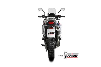 Sistema Di Scarico Terminale H.087.LDKB Mivv DAKAR INOX NERO HONDA XL 750 TRANSALP 2023-2024