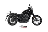 Sistema di scarico Terminale H.092.LH1BA Mivv HR-1 INOX NERO FONDELLO ALLUMINIO Honda CMX 1100 rebel 2022-24