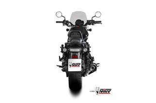 Sistema di scarico Terminale H.092.LH1BA Mivv HR-1 INOX NERO FONDELLO ALLUMINIO Honda CMX 1100 rebel 2022-24