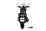 Sistema di Scarico Terminale H.092.LH1BG Mivv HR-1 INOX NERO FONDELLO CARBONIO LUNGO Honda CMX 1100 Rebel 2022-24