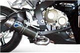 SCARICO TERMINALE  SLIP ON OVAL TERMIGNONI H081080CO HONDA CBR 1000 RR 2008-2011 OOLOGATO CARBONIO INOX