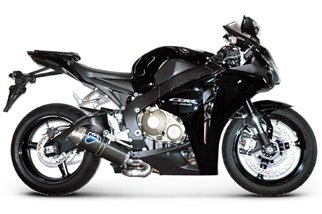 SCARICO TERMINALE  SLIP ON OVAL TERMIGNONI H081080CO HONDA CBR 1000 RR 2008-2011 OOLOGATO CARBONIO INOX