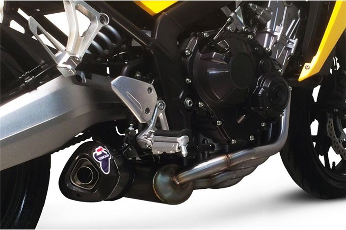 SCARICO COMPLETO RELEVANCE TERMIGNONI H131090CV CON CATALIZZATORE HONDA CB 650 2014-2018 NON OMOLOGATO CARBONIO INOX