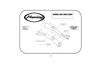 TERMINALI SCARICHI SILENZIATORI OMOLOGATI MARVING HONDA CBX 400 F 1982 1983