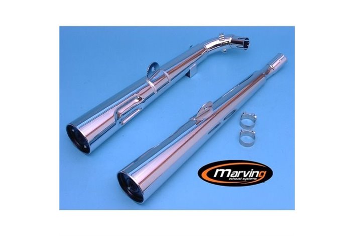 EXHAUST SILENCERS APPROVED MARVING HONDA VT 500 E PC11 1983 1988