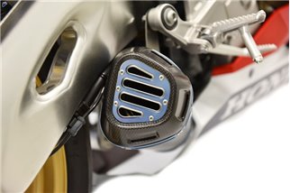 SCARICO COMPLETO SLIP ON CONICAL TERMIGNONI H162094SO06 HONDA CBR 1000 2017-2019 NON OMOLOGATO ACCIAIO TITANIO