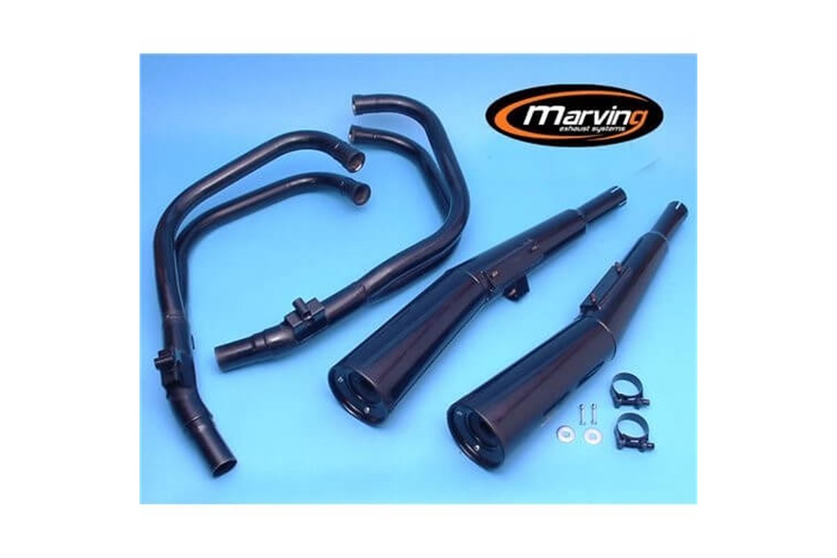 SISTEMA DI SCARICO COMPLETO 4 IN 2 MARVING HONDA CB 900 F 1982 1983