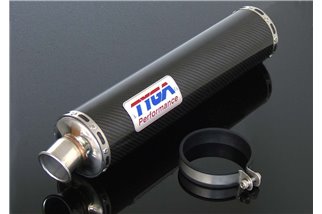 Schalldämpfer Carbon Round Slip auf Tyga Honda CBR250RR MC22