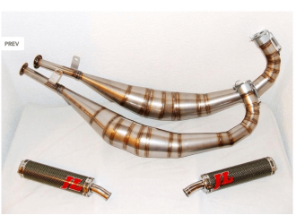 EXHAUSTS EXPANSIONS CHAMBERS  JIM LOMAS STAINLESS STEEL YAMAHA RD 350 LC 4L0