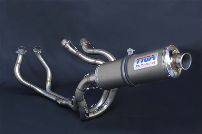 Auspuffset Race Edelstahl Schalldämpfer Edelstahl oval Tyga Honda RVF400RR NC35