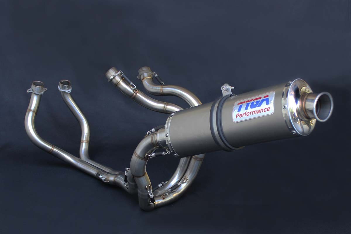 Exhaustset race stainless steel silencer stainless steel oval Tyga Honda RVF400RR NC35