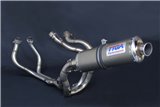 Exhaustset race stainless steel silencer stainless steel oval Tyga Honda RVF400RR NC35