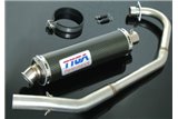 Terminale di scarico inox tondo carbonio Tyga Honda CBR125R/CBR150R 2004-10