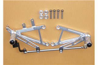 Kit marchepied racing cnc argent Tyga Honda NSR150SP