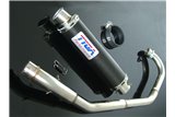 Exhaustset stainless steel carbon silencer round Tyga Honda CBR125R/CBR150R 2004-10