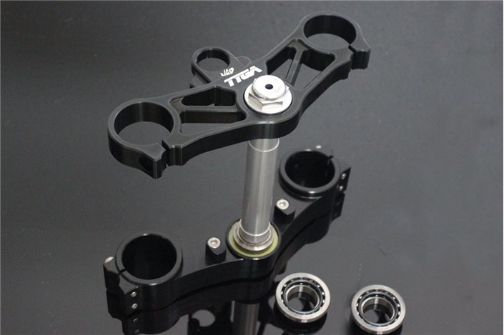 Triple clamp set cnc black rvfnsr Tyga Honda NSR250 MC21